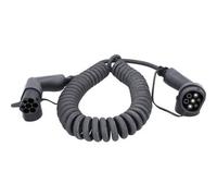 KS TOOLS efuturo Spiralladekabel Typ 2 auf Typ 2 Stecker, 1 Phase, bis zu 7,4 kW, 32 A, 230 V, Mode 3, 5 Meter