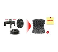 KS TOOLS 3/8" Ölfilterschlüssel-Satz 30-tlg. Universal Audi BMW Fiat Ford GM MB