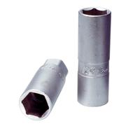 Professionelle KS TOOLS Zündkerzen-Stecknuss SW 18,0 L 65,0mm - Hochwertiges 6-Kant Chrom Vanadium Z