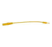 KS Tools 4 mm Eingangsbuchse auf 0,8 mm Prüfadapterbuchse flach (gelb) - 150.0958