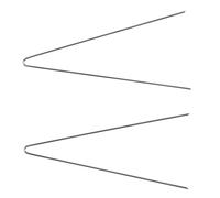 KS Tools 500.1383 Mercedes Zündschloss Demontage-Nadel-Werkzeug Ø 1,25 mm, 2-tlg