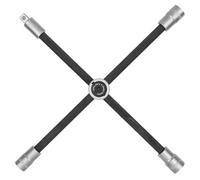 KS Tools 518.1154 Rad-Kreuzschlüssel mit Gleitgelenk für PKW, 1/2"x17x19x21mm