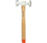 KS Tools 700.1491 Aluminium-Karosserie-Standard-Hammer gewölbter Kopf, rund/eckig