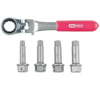KS Tools 918.3500 1/2" Bremssattel Spezial-Steckschlüssel- Satz, 5-tlg.