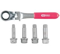 KS Tools 918.3500 1/2\ Bremssattel Spezial-Steckschlüssel- Satz, 5-tlg