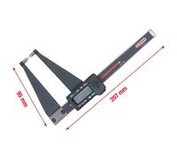 KS TOOLS Digital-Bremsscheiben-Prüflehre LKW, mm/Zoll Umschaltung