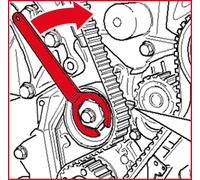KS TOOLS Motoreinstell-Werkzeug-Satz für VAG, 5-tlg. Audi, VW (400.1550)
