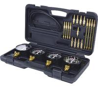 KS TOOLS Synchron-Vergaser-Testgerät mit 4 Synchronuhren, 28-tlg