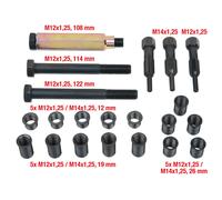 KS TOOLS THREADfix Reparatur-Satz M12x1, 25 Glüh + Zündkerzen, 21-tlg. (150.5060