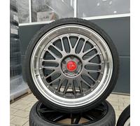 ALUFELGEN KESKIN, KT22 RETRO, 8,5X19 ET45 5X112 72,6, TITAN GREY LIP POLISH