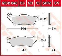 Bremsbelagsatz TRW MCB648EC