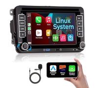KTTCORLP Linux 7 Zoll Autoradio Mit Bildschirm für Golf 5 6 VW Polo T5 Passat Touran Seat mit Navi FM/AM, Apple Carplay, Android Auto, Lenkrad Strg, 2Din Dab Auto Radio Touch Display