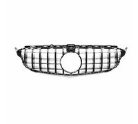 Kühler Front Für Mercedes Für Benz C Klasse W205 2015-2017 2018 C200 C250 C300 C350 Auto Kühlergrill Oberen Grill Stoßstange Grille(Schwarz)