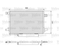 VALEO Kondensator, Klimaanlage für MERCEDES-BENZ A1695001254 A1695000354 1695000754 814249