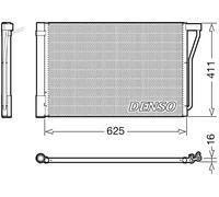 Kühler Klimaanlagen - Kondensator R 134a DCN05022 DENSO für BMW 6 Cabriolet 5