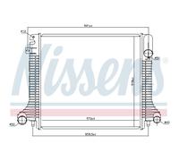 Kühler Motorkühler Autokühler NISSENS 62798 Aluminium Kühlrippen gelötet