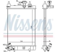 NISSENS 617554 Kühler, Motorkühlung
