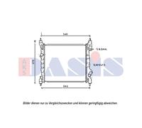 AKS DASIS Kühler, Motorkühlung für CHEVROLET 510156N