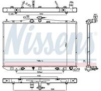 NISSENS 606822 Kühler, Motorkühlung