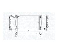 Wasserkühler Kühlrippen gelötet 350213196500 MAGNETI MARELLI für AUDI A4 B6