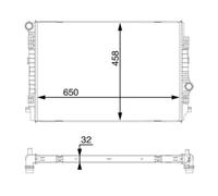 Kühler Motorkühlung MAHLE CR 1593 000S für Opel Seat Audi VW Skoda Rekord P1 A3