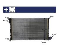 Kühler Motorkühlung MAHLE CR 594 000S für Peugeot 406 Break