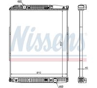 NISSENS 626490 Motorkühler/Wasserkühler Kompatibel mit MERCEDES-BENZ ACTROS 9425000803 9425001103 9425001703