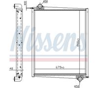 Nissens Kühler Motorkühlung 64068A – Aluminium, gelötete Kühlrippen für Scania