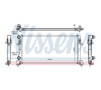 Nissens | Kühler, Motorkühlung | 64106