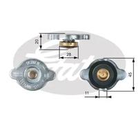Gates Kühlerdeckel RC133 – 20 mm / 45 mm
