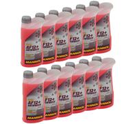 Kühlerfrostschutz MANNOL Longterm Antifreeze 12x 1 Liter Fertiggemisch -40°C rot