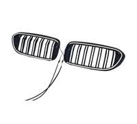 Kühlergrill Doppelsteg Kompatibel Mit 5er G30 G31 520i 530i 540i 2017 2018 2019 2020 Frontstoßstange Kühlergrill Nierengrill Autozubehör Tuning