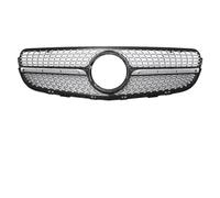 Kühlergrill Für Mercedes Für Benz Für GLC-Klasse X253 2015-2019 GLC250 GLC300 GLC350e GLC43 Für AMG Diamanten Stil Front Racing Grille Fahrzeuggrill(Diamond-Chrome Black)