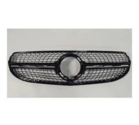 Kühlergrill Für Mercedes Für Benz Für GLC X253 GLC200 GLC220 GLC350 GLC300 2020-2022 Front Kühlergrill Stoßstange Grill Tuning Fahrzeuggrill(Black F)