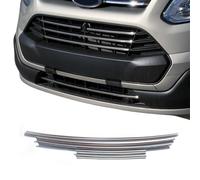 OMAC Kühlergrill Leisten Grillleisten kompatibel mit Ford Transit Custom 2013-2018 Chrom 5x