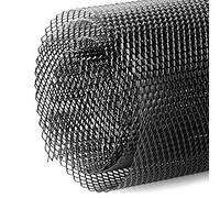 Kühlergrill Mesh 3x6mm, Schwarz Racinggitter Aluminiumlegierung Renngitter Racegitter Streckgitter Universal Auto Lüftungsgitter Unteres Stoßstange Gitter