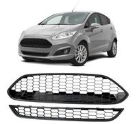 Kühlergrill Set ST-Wabendesign oben & unten Schwarz Glanz für Ford Fiesta 13-17