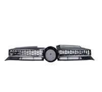 Kühlergrill Vorne FÜR Golf 6 MK6 FÜR GTI 2009-2013 Honeycomb Mesh Oberen Kühlergrill Front Grills Auto Stoßstange Mitte Ersatz Kühlergrill Ersatz(Silver Line)