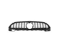 Kühlergrill Vorne Für Mercedes Für Benz C Klasse W206 2022-2023 Spiel Front Einlass Grill Stoßstange Grille Kühler Grid Haube Mesh Doppelsteg Nieren(Schwarz)