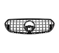 Kühlergrille Für Mercedes Für Benz Für GLC Klasse X254 2023-2025 GLC300 Stil Center Mesh Front Kühlergrill Einlass Grill Frontgrill(Silver C)