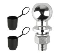 Kugelkopf Anhängerkupplung, 3.5T 50mm Anhängerkupplungskugel, Kupplungskugel Anhängerkupplungen, Kugelkopf Traktor Ackerschiene für Traktor Quad ATV Rasentraktor,+ 2 Anhängerkupplungskappen Ø22mm