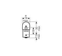 Osram Kugellampe 5W 24V Ba15s 5627
