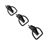 KUIDAMOS 10-teiliges Hochfestes E-D-Ring-Zurranker-Set für Motorradanhänger, Schwarz, 2500 Lbs Sichere Arbeitslast, Wetterbeständiges Material, für LKW-Anhänger