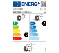 KUMHO REIFEN Sommerreifen 225/45 ZR18 (95Y) TL Ecsta PS91 2167403