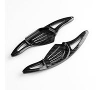 KUNGKIC ABS Auto-Lenkrad Paddle Shift Erweiterungen Für Skoda Octavia A8 MK4 Karoq Kodiaq RS VRS ENYAQ IV Innenraum Dekoration Zubehör 2 PCS (Schwarz Kohlefaser-Muster)