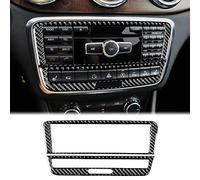 KUNGKIC Kohlefaser Auto Zentrales-CD-Klimaanlagen-Bedienfeld Aufkleber Innenbereich Dekorative Compatible with Mercedes Benz A B Klasse W169 W245 W117 W156 CLA GLA Zubehör (Typ D)