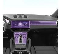 KUNQING Auto Innenraum Mittelkonsole Transparent TPU Lack Schutzfolie Anti-Kratzer Aufkleber LCD Bildschirm für Porsche Cayenne 2018-2023