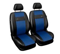 Kunstleder Autositzbezüge Vordersitze Blau 1+1 für VW Passat B4 B5 B6 B7 B8