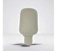 Kunstleder Brillenhalter Auto Sonnenblende Magnetisch(Light Gray)