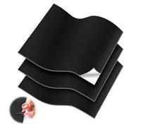 Kunstleder Selbstklebend, 3 Stück Leder Reparatur Set Schwarz 32X22cm, Verschleißfest und kratzfest Leder Patch Selbstklebend mit Schere für couch Autositz Sofa Möbel Leder Reparatur Renovierung